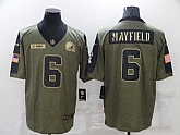 Nike Browns 6 Baker Mayfield Olive 2021 Salute To Service Limited Jersey Dzhi,baseball caps,new era cap wholesale,wholesale hats